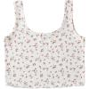 imageSweatyRocks Womens Casual Summer Floral Print Sleeveless Stretch Crop Tank TopRed White