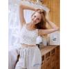 imageSweatyRocks Womens Casual Summer Floral Print Sleeveless Stretch Crop Tank TopWhite