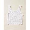 imageSweatyRocks Womens Casual Summer Floral Print Sleeveless Stretch Crop Tank TopWhite Disty Floral