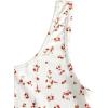 imageSweatyRocks Womens Casual Summer Floral Print Sleeveless Stretch Crop Tank TopWhite Red Floral