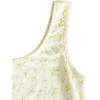 imageSweatyRocks Womens Casual Summer Floral Print Sleeveless Stretch Crop Tank TopYellow Apricot