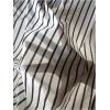imageSweatyRocks Womens Striped Print Tank Top V Neck Sleeveless Casual Basic Loose Tee ShirtsBlack and White