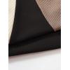 imageSweatyRocks Womens Summer Ribbed Knit Sleeveless Vest Color Block Crop Tank TopBlack Brown