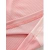 imageSweatyRocks Womens Summer Ribbed Knit Sleeveless Vest Color Block Crop Tank TopLight Pink