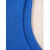 imageSweatyRocks Womens Summer Ribbed Knit Sleeveless Vest Color Block Crop Tank TopPale Blue