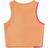 imageSweatyRocks Womens Summer Ribbed Knit Sleeveless Vest Color Block Crop Tank TopPink Orange