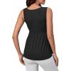 imageSweatyRocks Womens Summer Scoop Neck Ruffle Hem Babydoll Tank Sleeveless Peplum Tunic TopDark Grey