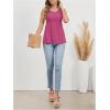 imageSweatyRocks Womens Summer Scoop Neck Ruffle Hem Babydoll Tank Sleeveless Peplum Tunic TopHot Pink