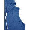 imageSweatyRocks Womens Summer Sleeveless Hooded Tank Top TShirt for Athletic Exercise Relaxed BreathableBlue Color