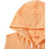 imageSweatyRocks Womens Summer Sleeveless Hooded Tank Top TShirt for Athletic Exercise Relaxed BreathableBright Orange