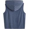 imageSweatyRocks Womens Summer Sleeveless Hooded Tank Top TShirt for Athletic Exercise Relaxed BreathableDusty Blue