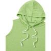 imageSweatyRocks Womens Summer Sleeveless Hooded Tank Top TShirt for Athletic Exercise Relaxed BreathableGrass Green