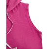 imageSweatyRocks Womens Summer Sleeveless Hooded Tank Top TShirt for Athletic Exercise Relaxed BreathableHot Pink
