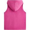 imageSweatyRocks Womens Summer Sleeveless Hooded Tank Top TShirt for Athletic Exercise Relaxed BreathableHot Pink