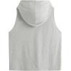 imageSweatyRocks Womens Summer Sleeveless Hooded Tank Top TShirt for Athletic Exercise Relaxed BreathableLight Grey