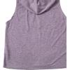 imageSweatyRocks Womens Summer Sleeveless Hooded Tank Top TShirt for Athletic Exercise Relaxed BreathableMauve Purple