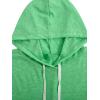 imageSweatyRocks Womens Summer Sleeveless Hooded Tank Top TShirt for Athletic Exercise Relaxed BreathablePlain Green