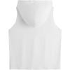 imageSweatyRocks Womens Summer Sleeveless Hooded Tank Top TShirt for Athletic Exercise Relaxed BreathablePlain White
