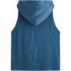 imageSweatyRocks Womens Summer Sleeveless Hooded Tank Top TShirt for Athletic Exercise Relaxed BreathablePocket Blue