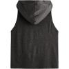 imageSweatyRocks Womens Summer Sleeveless Hooded Tank Top TShirt for Athletic Exercise Relaxed BreathablePocket Dark Grey