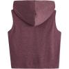 imageSweatyRocks Womens Summer Sleeveless Hooded Tank Top TShirt for Athletic Exercise Relaxed BreathableRed Violet
