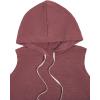 imageSweatyRocks Womens Summer Sleeveless Hooded Tank Top TShirt for Athletic Exercise Relaxed BreathableSolid Burgundy
