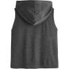 imageSweatyRocks Womens Summer Sleeveless Hooded Tank Top TShirt for Athletic Exercise Relaxed BreathableSolid Grey