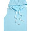 imageSweatyRocks Womens Summer Sleeveless Hooded Tank Top TShirt for Athletic Exercise Relaxed BreathableSolid Light Blue