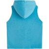 imageSweatyRocks Womens Summer Sleeveless Hooded Tank Top TShirt for Athletic Exercise Relaxed BreathableTeal Blue