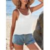 imageSweatyRocks Womens Tank Top Spaghetti Strap Sleeveless Loose Fit Summer TopsBeige