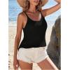 imageSweatyRocks Womens Tank Top Spaghetti Strap Sleeveless Loose Fit Summer TopsBlack