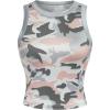 imageSweatyRocks Womens Camo Print Sleeveless Round Neck Tank Top Slim Fit Workout Vest TopsMulticolor