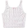 imageSweatyRocks Womens Casual Summer Floral Print Sleeveless Stretch Crop Tank TopWhite Disty Floral