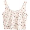 White Red Floral