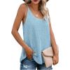 imageSweatyRocks Womens Tank Top Spaghetti Strap Sleeveless Loose Fit Summer TopsBlue