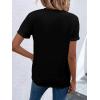imageSweatyRocks Womens Figure Graphic Short Sleeve Round Neck Tee Casual Regular Fit Pullover T ShirtBlack