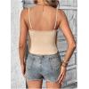 imageSweatyRocks Womens Fringe Sleeveless Boho Tassel Tank Top Slim Fit Cami Summer TopsApricot