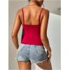 imageSweatyRocks Womens Fringe Sleeveless Boho Tassel Tank Top Slim Fit Cami Summer TopsBurgundy