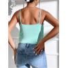 imageSweatyRocks Womens Fringe Sleeveless Boho Tassel Tank Top Slim Fit Cami Summer TopsMint Green