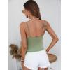 imageSweatyRocks Womens Fringe Sleeveless Boho Tassel Tank Top Slim Fit Cami Summer TopsPale Green
