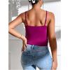 imageSweatyRocks Womens Fringe Sleeveless Boho Tassel Tank Top Slim Fit Cami Summer TopsRed Violet