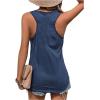 imageSweatyRocks Womens Heart Print Scoop Neck Tank Top Sleeveless Racerback Vest TopsBlue