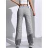 imageSweatyRocks Womens High Waist Plaid Dressy Casual Work Pants Straight Leg Stretchy TrousersWhite