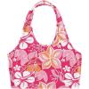 imageSweatyRocks Womens Summer Floral Print Sleeveless Halter Crop Top Slim Fit Tank Cami TopsPink White