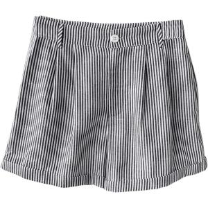 imageSweatyRocks Womens Striped Shorts Pleated High Waisted Wide Leg Summer ShortsBlack