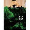 imageSweatyRocks Boys Graphic T Shirts Crewneck Short Sleeve Tie Dye Casual Tee TopGreen