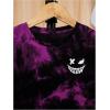 imageSweatyRocks Boys Graphic T Shirts Crewneck Short Sleeve Tie Dye Casual Tee TopPurple