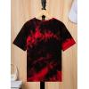 imageSweatyRocks Boys Graphic T Shirts Crewneck Short Sleeve Tie Dye Casual Tee TopRed