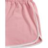 imageSweatyRocks Girls 3 Pieces Summer Outfits Letter Print Camisole and Short Sleeve Crop Tops with Shorts SetPink