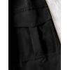 imageSweatyRocks Girls Elastic Waist Flap Pocket Cargo Pants Casual Solid Joggers PantsBlack